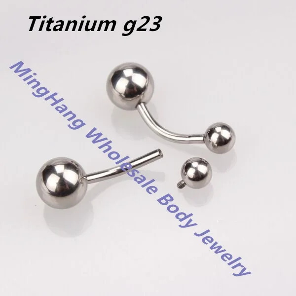 G23 Titanium Internally Threaded Navel Ring 14g Bell Button Rings Piercing Jewelry
G23 Titanium Internally Threaded Navel Ring 14g Bell Button Rings Piercing Jewelry