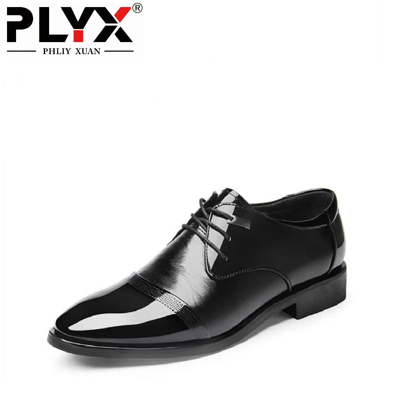 PHLIY XUAN New 2018 Fashion Men Dress Shoes Leather Lace-Up Pointed Toe Office Oxford Shoes For Men Solid Black Male Shoes
PHLIY XUAN New 2018 Fashion Men Dress Shoes Leather Lace-Up Pointed Toe Office Oxford Shoes For Men Solid Black Male Shoes