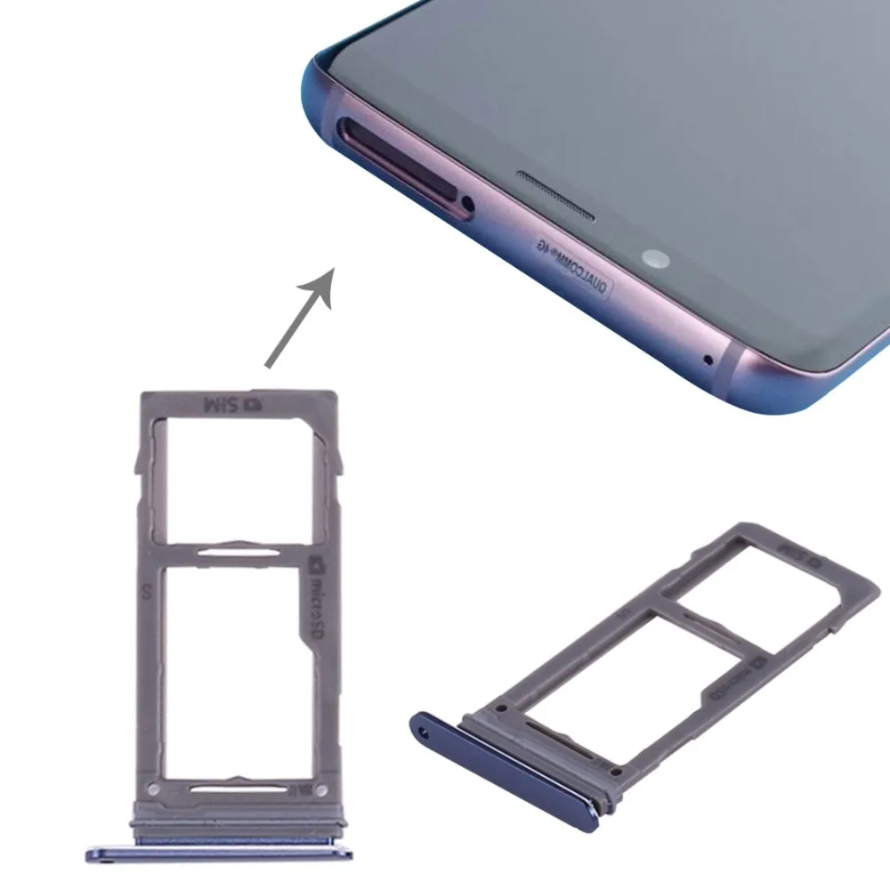 Две Sim карты/одна карта + Micro SD Держатель Слот лоток для Samsung Galaxy S9 / Plus|Адаптеры SIM