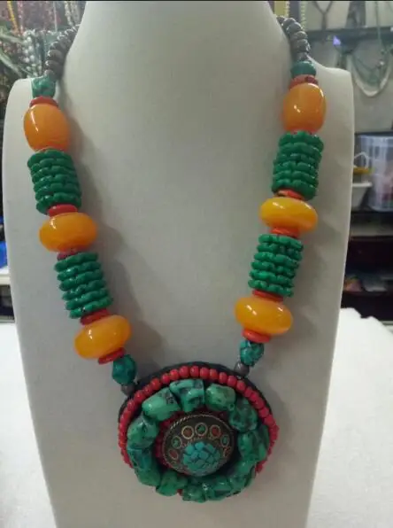 free shipping Handmade tibet silver buddha bead Turquoises beeswax red coral stone pendants necklace fashion jewelry
free shipping Handmade tibet silver buddha bead Turquoises beeswax red coral stone pendants necklace fashion jewelry