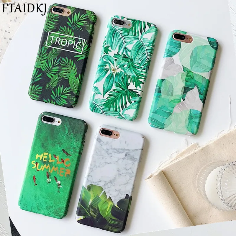 Summer Cool Tropical Green Leaves Hard PC Phone Case For iPhone 8 Case X 7 6 6S 8 Plus Fashion Banana Leaf Back Cover Capa Coque
Summer Cool Tropical Green Leaves Hard PC Phone Case For iPhone 8 Case X 7 6 6S 8 Plus Fashion Banana Leaf Back Cover Capa Coque