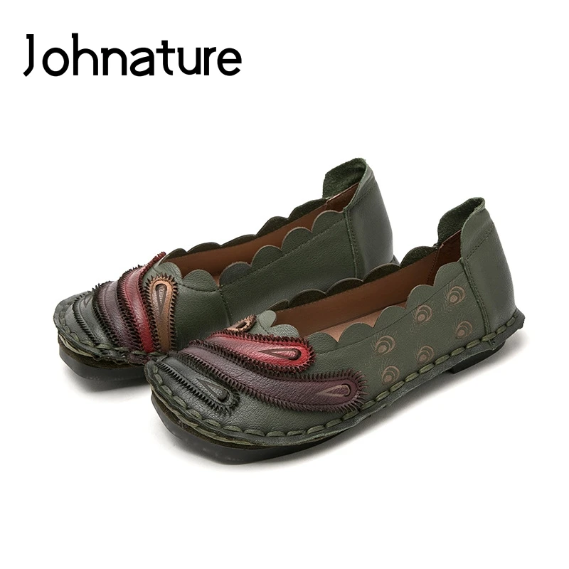 Johnature 2019 New Spring/autumn Genuine Leather Round Toe Handmade Mixed Colors Comfortable Shallow Women Flat Shoes
Johnature 2019 New Spring/autumn Genuine Leather Round Toe Handmade Mixed Colors Comfortable Shallow Women Flat Shoes