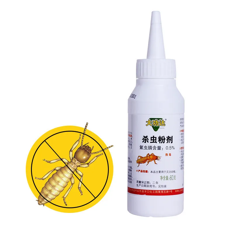 60g Effective Powerful TERMITE Killing Fipronil Kill Ants Bait Powder Killing Termites Ultrasonic Insect Repeller Nontoxic Drug
60g Effective Powerful TERMITE Killing Fipronil Kill Ants Bait Powder Killing Termites Ultrasonic Insect Repeller Nontoxic Drug