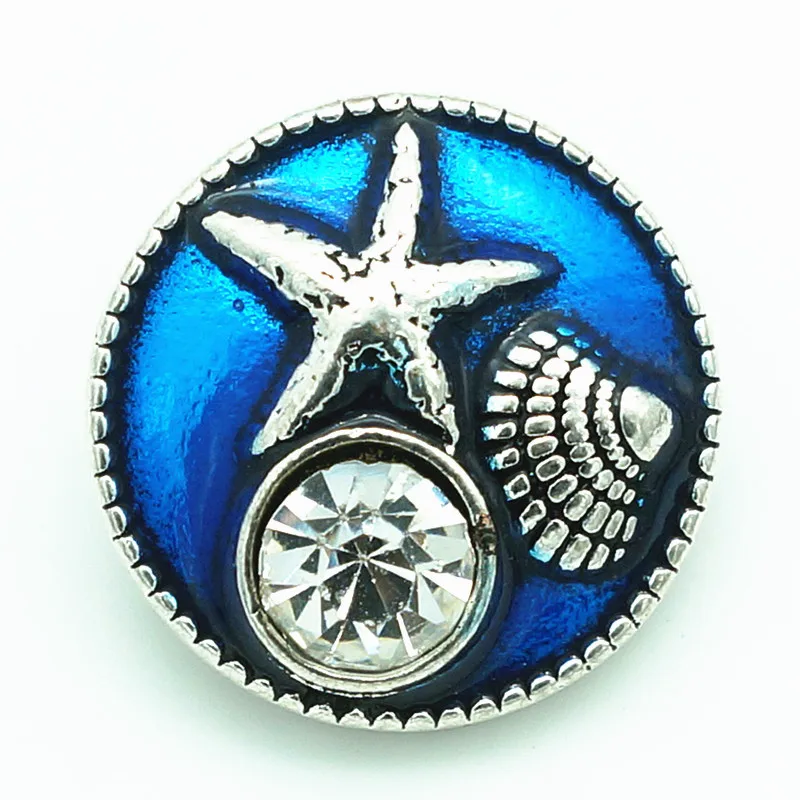Fashion beauty Blue Starfish shell 18MM metal snap buttons fit DIY 18mm snap jewelry wholesale KZ3278
Fashion beauty Blue Starfish shell 18MM metal snap buttons fit DIY 18mm snap jewelry wholesale KZ3278