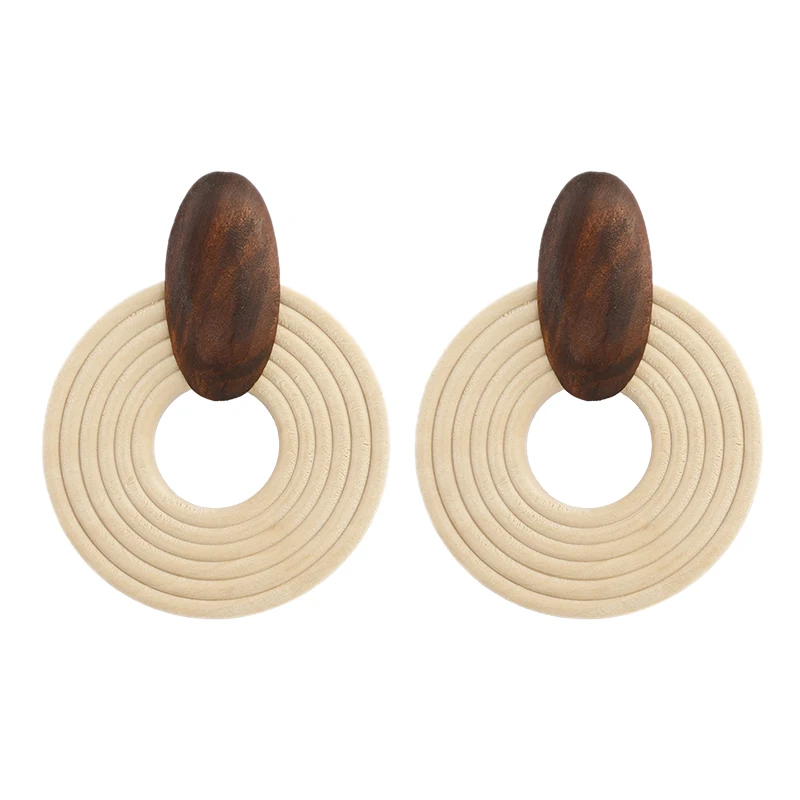 Handmade Big Round Pendant Drop Earrings For Women Wooden Ethnic Statement Earrings Party Jewelry Gift
Handmade Big Round Pendant Drop Earrings For Women Wooden Ethnic Statement Earrings Party Jewelry Gift