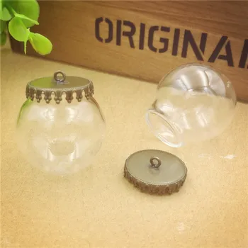 100sets 30mmdia. 20mm opening clear glass globe small crown base 8mm cap set (no filler) glass pendant Jewelry accessory
100sets 30mmdia. 20mm opening clear glass globe small crown base 8mm cap set (no filler) glass pendant Jewelry accessory