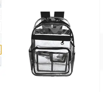 Transparent School Bag Fashion Clear Jelly Backpack Ladies Fluorescent Water Rucksack Women Large Capacity Knapsack Famous Brand
Transparent School Bag Fashion Clear Jelly Backpack Ladies Fluorescent Water Rucksack Women Large Capacity Knapsack Famous Brand