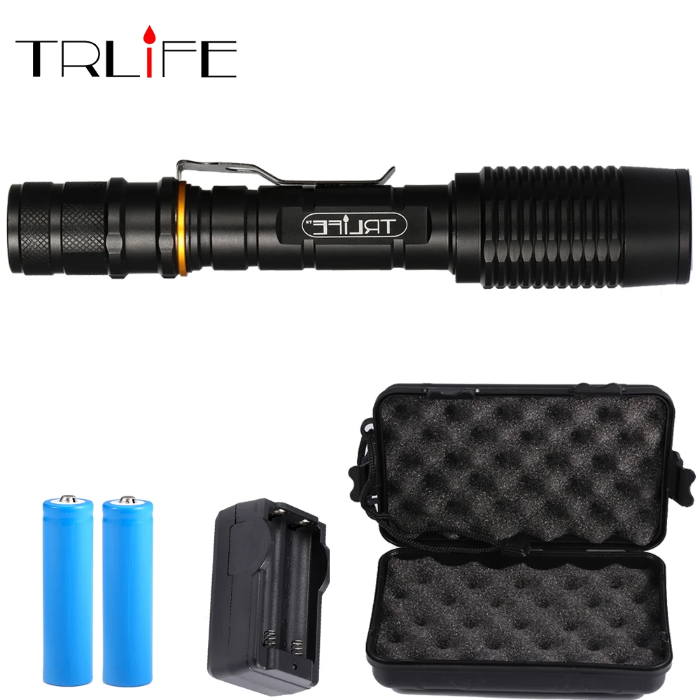 Rechargeable Self Defense Lamp T6/L2 Brightest 10000LM LED Flashlight Torch zoomable 5 modes led torch by 2x18650 batteries
Rechargeable Self Defense Lamp T6/L2 Brightest 10000LM LED Flashlight Torch zoomable 5 modes led torch by 2x18650 batteries