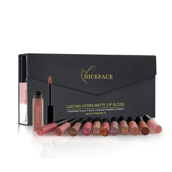 NICEFACE 12Pcs/Set Matte Long-Lasting Lipstick Lip Gloss Waterproof Moisturizer Beauty Makeup Tool Kit
NICEFACE 12Pcs/Set Matte Long-Lasting Lipstick Lip Gloss Waterproof Moisturizer Beauty Makeup Tool Kit