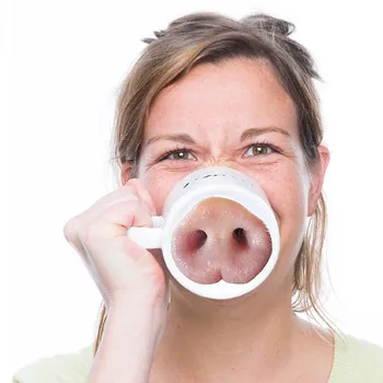 VILEAD Ceramic Funny I am Pig Nose Mug Novelty Porcelain Milk Mug Water Cup Coffee Mug with Handgrip Office Tea Cup Drinkware
VILEAD Ceramic Funny I am Pig Nose Mug Novelty Porcelain Milk Mug Water Cup Coffee Mug with Handgrip Office Tea Cup Drinkware