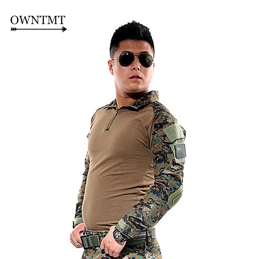 Outdoor Camouflage military uniform us army combat shirt cargo multicam paintball Airsoft militar tactical clothe with knee pads
Outdoor Camouflage military uniform us army combat shirt cargo multicam paintball Airsoft militar tactical clothe with knee pads