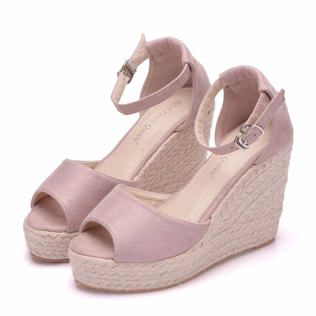 SAGACE Women's Bohemian Peep Toe Hemp Rope Large Size Platform Sandal Wedges Shoes Sexy High Quality Outside Solid Ladies Shoes
SAGACE Women's Bohemian Peep Toe Hemp Rope Large Size Platform Sandal Wedges Shoes Sexy High Quality Outside Solid Ladies Shoes