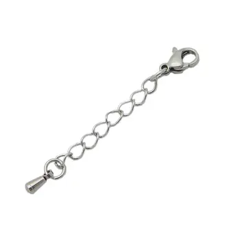 10pcs/lot Stainless Steel Extend Chain Silver Tone 50 55 60 65 70mm Length Bulk Chain with Lobster Clasp for DIY Jewelry Finding
10pcs/lot Stainless Steel Extend Chain Silver Tone 50 55 60 65 70mm Length Bulk Chain with Lobster Clasp for DIY Jewelry Finding