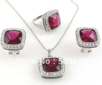 SD Wholesale>>>S30012 Royal retro red Crystal Necklace earring ring Set for Gift
SD Wholesale>>>S30012 Royal retro red Crystal Necklace earring ring Set for Gift