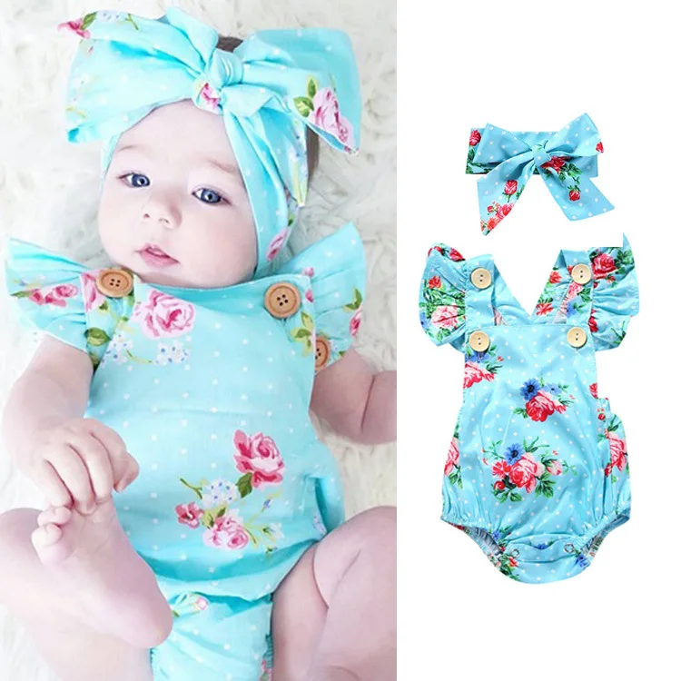 2Pcs Baby Romper Jumpsuit Infant Baby Girl Floral Print Sleeveless Newborn Backless Headband Summer Cotton Girls Clothes Outfit
2Pcs Baby Romper Jumpsuit Infant Baby Girl Floral Print Sleeveless Newborn Backless Headband Summer Cotton Girls Clothes Outfit