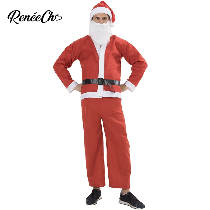 2018 Santa Claus Costume Adult Father Christmas Costume For Men Plus Size Santa Costume New Year Costume 5 Pieces Full Set
2018 Santa Claus Costume Adult Father Christmas Costume For Men Plus Size Santa Costume New Year Costume 5 Pieces Full Set