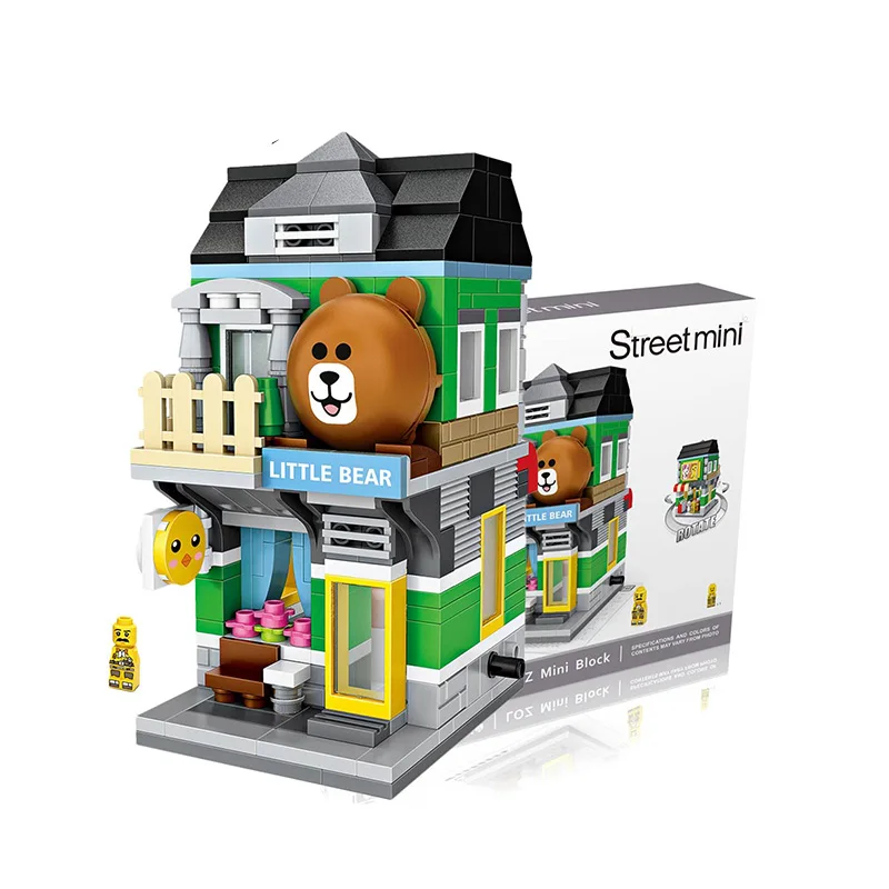 LOZ Mini Street Cartoon Animals Anime Little Bear Shop Educational Kids Assembly Toys Hobbies Building Blocks City Kid Gift 1630
LOZ Mini Street Cartoon Animals Anime Little Bear Shop Educational Kids Assembly Toys Hobbies Building Blocks City Kid Gift 1630