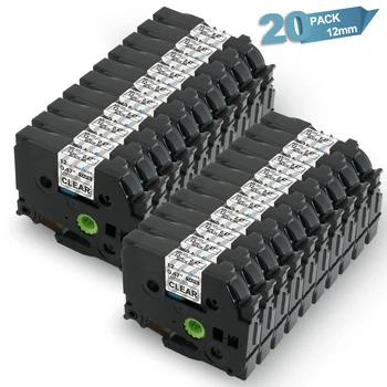 20pcs 12mm Compatible tz Tapes Laminated TZe131 tze Label Ribbons Brother P-Touch Label Makers Black on Clear Labeling Tapes
20pcs 12mm Compatible tz Tapes Laminated TZe131 tze Label Ribbons Brother P-Touch Label Makers Black on Clear Labeling Tapes