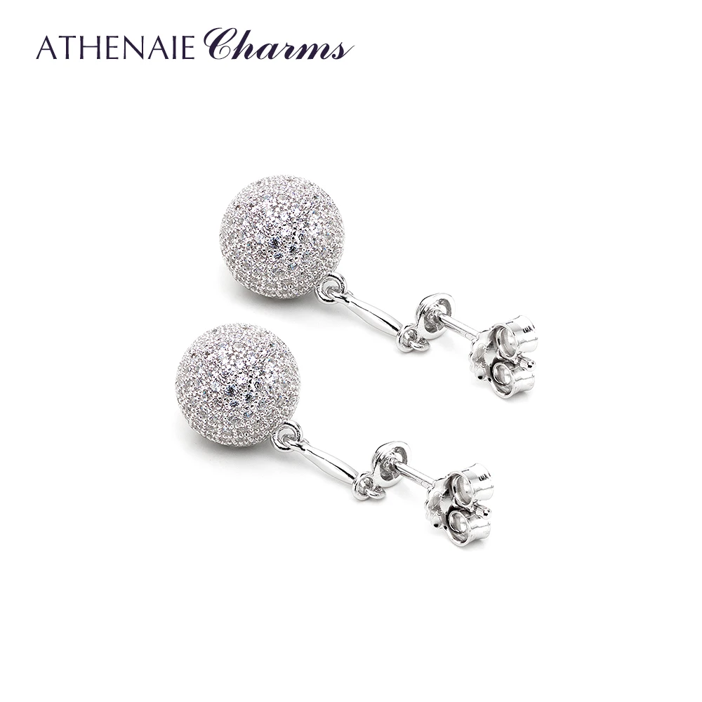 ATHENAIE Trendy 100% 925 Sterling Silver Sparkling Round Drop Earrings for Women Authentic Silver Jewelry Bijoux
ATHENAIE Trendy 100% 925 Sterling Silver Sparkling Round Drop Earrings for Women Authentic Silver Jewelry Bijoux