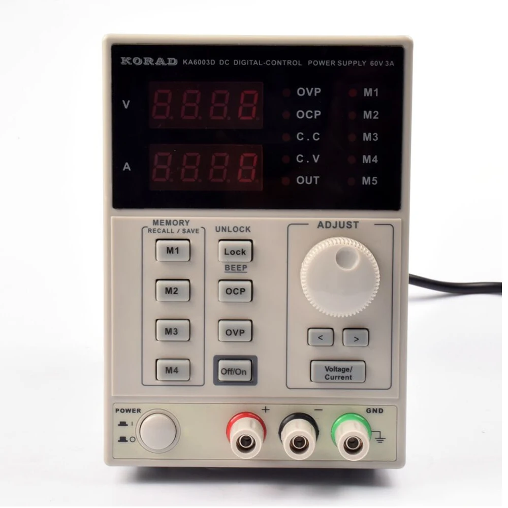 KORAD KA6003D High Precision The Lab programmable Adjustable Digital Regulated power supply DC Power Supply 60V/3A mA 4Ps
KORAD KA6003D High Precision The Lab programmable Adjustable Digital Regulated power supply DC Power Supply 60V/3A mA 4Ps