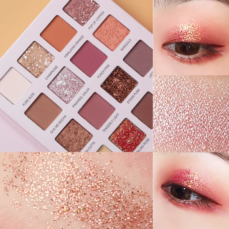 16 Colors Shimmer Glitter Eye Shadow Powder Matt Eyeshadow Cosmetic Luxury Makeup brochas maquillaje Beauty pinceaux maquillage
16 Colors Shimmer Glitter Eye Shadow Powder Matt Eyeshadow Cosmetic Luxury Makeup brochas maquillaje Beauty pinceaux maquillage