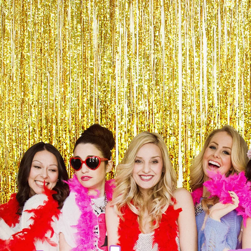 3M*1M Foil Rain Curtain Gold Wedding Backdrop Curtain Bithday Party Background Curtain Decorations Fringe Curtain Party Supplies
3M*1M Foil Rain Curtain Gold Wedding Backdrop Curtain Bithday Party Background Curtain Decorations Fringe Curtain Party Supplies