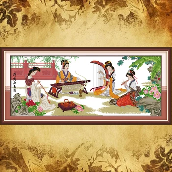 JoySunday cross stitch needlework kit Four beauties happy Red mansion DMC14CT11CT livingroom bedroom baby room factory wholesale
JoySunday cross stitch needlework kit Four beauties happy Red mansion DMC14CT11CT livingroom bedroom baby room factory wholesale
