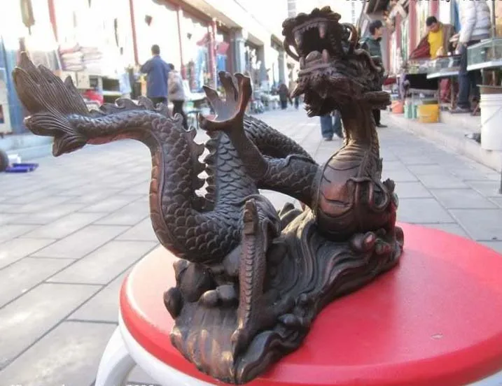 8 Chinese temple red Bronze Copper carved lifelike wreathe Dragon beast Statues
8 Chinese temple red Bronze Copper carved lifelike wreathe Dragon beast Statues