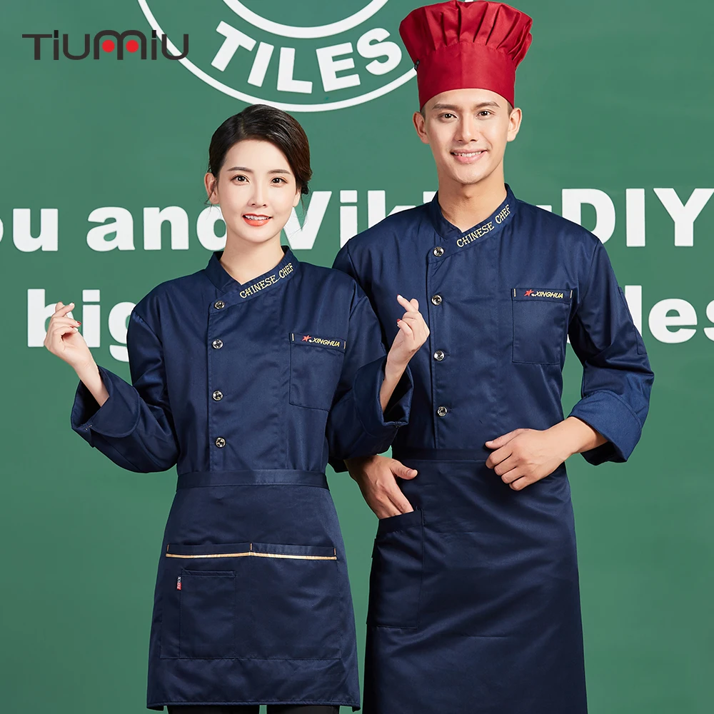 2018 Chinese Chef Restaurant Work Jackets Long Sleeve Kitchen Clothes Single Breasted Waiter Waitress Overalls Cuisine Coat
2018 Chinese Chef Restaurant Work Jackets Long Sleeve Kitchen Clothes Single Breasted Waiter Waitress Overalls Cuisine Coat