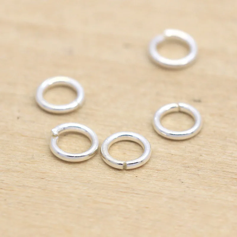 10pcs/lot 100% 925 Sterling Silver Jump Rings 4mm 5mm 6mm High Quality Split Rings Connectors DIY Jewelry Making Accessories
10pcs/lot 100% 925 Sterling Silver Jump Rings 4mm 5mm 6mm High Quality Split Rings Connectors DIY Jewelry Making Accessories