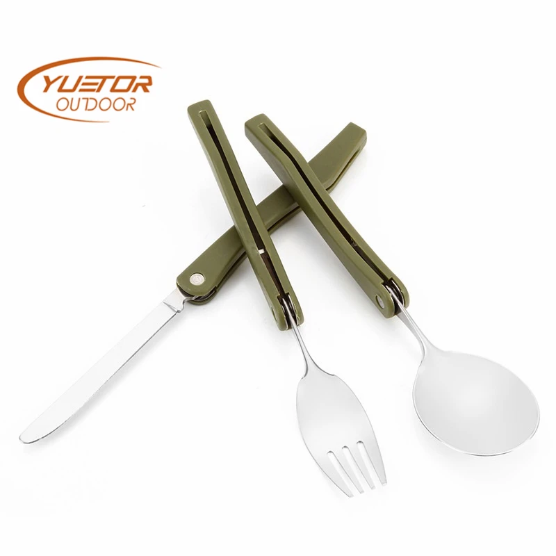 YUETOR Outdoor Portable Camping Survival Set Picnic Tableware Stainless Steel Folding Tableware Three-piece Knife Fork Spoon
YUETOR Outdoor Portable Camping Survival Set Picnic Tableware Stainless Steel Folding Tableware Three-piece Knife Fork Spoon