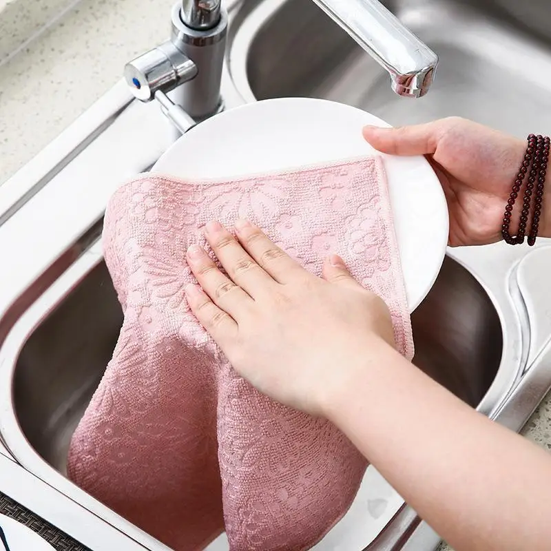 high quality printing Household Kitchen Towels Absorbent Thicker Microfiber Wipe Table Kitchen Towel Cleaning Dish Washing Cloth
high quality printing Household Kitchen Towels Absorbent Thicker Microfiber Wipe Table Kitchen Towel Cleaning Dish Washing Cloth