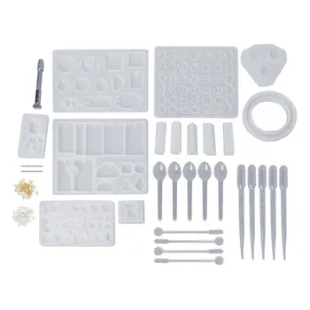 1 Set Silicone Mold Spoon Stick Dropper Combination Tools DIY Epoxy Resin Crafts Jewelry Making Cake Decoration Molds Accessorie
1 Set Silicone Mold Spoon Stick Dropper Combination Tools DIY Epoxy Resin Crafts Jewelry Making Cake Decoration Molds Accessorie