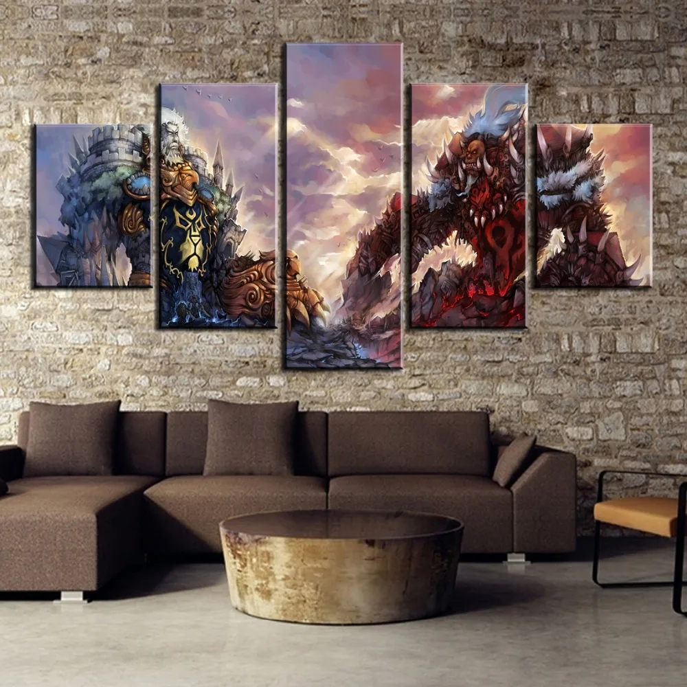 Canvas Painting 5 Piece World of Warcraft Poster Cuadros Decoracion Paintings on Canvas Wall Art for Home Decorations Wall Decor
Canvas Painting 5 Piece World of Warcraft Poster Cuadros Decoracion Paintings on Canvas Wall Art for Home Decorations Wall Decor