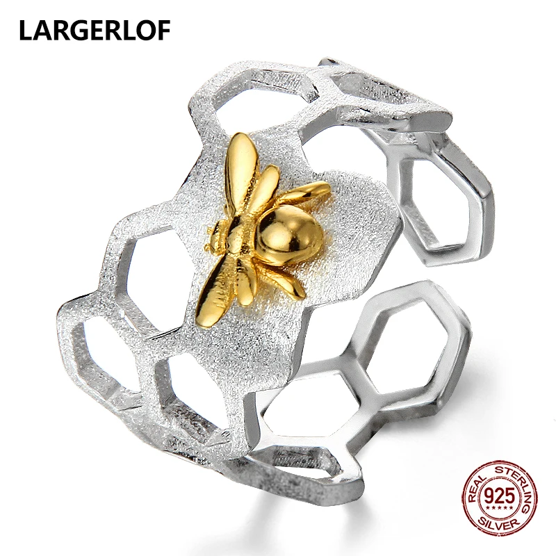 LARGERLOF Ring Silver 925 Women Adjustable Beer Ring Handmade 925 Silver Jewelry Rings For Women JZ70107
LARGERLOF Ring Silver 925 Women Adjustable Beer Ring Handmade 925 Silver Jewelry Rings For Women JZ70107