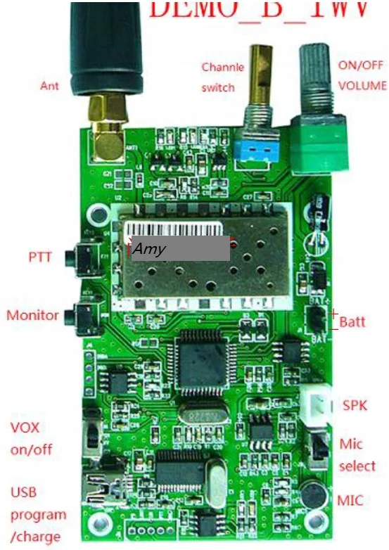 FRS_DEMO_B ra dio voice data transmission module demo USB interface, voice number
FRS_DEMO_B ra dio voice data transmission module demo USB interface, voice number