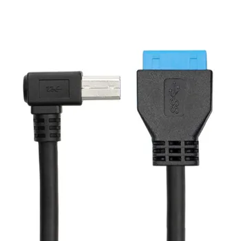 10pcs/lot Chenyang 50cm USB 3.0 B Type Male to 3.0 Motherboard 19pin Header Cable 90 Degree Left angled
10pcs/lot Chenyang 50cm USB 3.0 B Type Male to 3.0 Motherboard 19pin Header Cable 90 Degree Left angled