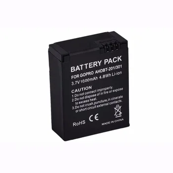 1pc 1600mAh Action Camera Battery for GoPro AHDBT-201/301 Gopro Hero 3 3+ AHDBT-301 AHDBT-201 battery for go pro Accessories
1pc 1600mAh Action Camera Battery for GoPro AHDBT-201/301 Gopro Hero 3 3+ AHDBT-301 AHDBT-201 battery for go pro Accessories