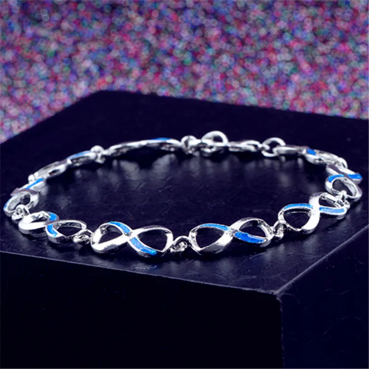 Hot selling new silver jewelry bracelet creative cute 8-word twisted Aobao Bracelet opal little girl jewelry gifts
Hot selling new silver jewelry bracelet creative cute 8-word twisted Aobao Bracelet opal little girl jewelry gifts