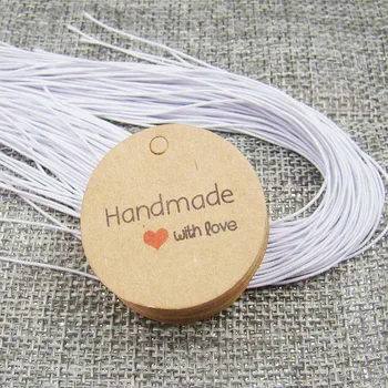 200pcs 3mm round print kraft gift tags+200pcs String elastic cookie favors packing handmade with love string hang tags label
200pcs 3mm round print kraft gift tags+200pcs String elastic cookie favors packing handmade with love string hang tags label