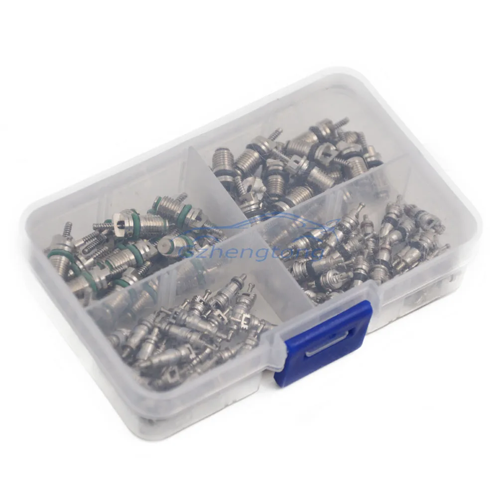 100pcs/Set R134A and R12 Auto Air Conditioning Repair Tool for Core Environmental Temperature High Pressure Metal Valve Core
100pcs/Set R134A and R12 Auto Air Conditioning Repair Tool for Core Environmental Temperature High Pressure Metal Valve Core