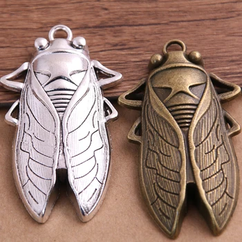 2PCS 34*61mm Big Cicada Charms Trendy Diy Metal Handmade Charms DIY Jewelry Animals Cicada Pendant Charms
2PCS 34*61mm Big Cicada Charms Trendy Diy Metal Handmade Charms DIY Jewelry Animals Cicada Pendant Charms