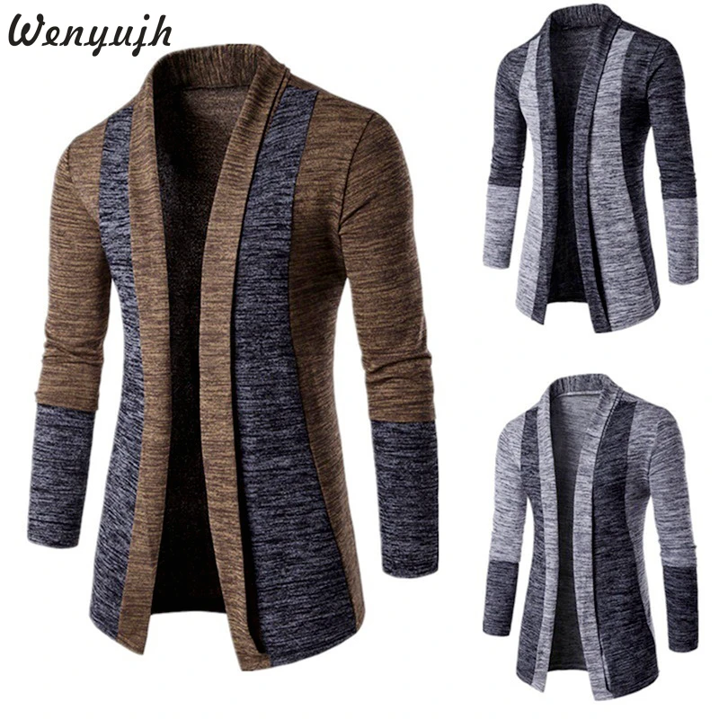 Wenyujh Fashion Men's Patchwork Slim Cardigan Autumn Winter Warm Casual Sweaters Long Knitted Turn-down Collar Outerwear M-4XL
Wenyujh Fashion Men's Patchwork Slim Cardigan Autumn Winter Warm Casual Sweaters Long Knitted Turn-down Collar Outerwear M-4XL