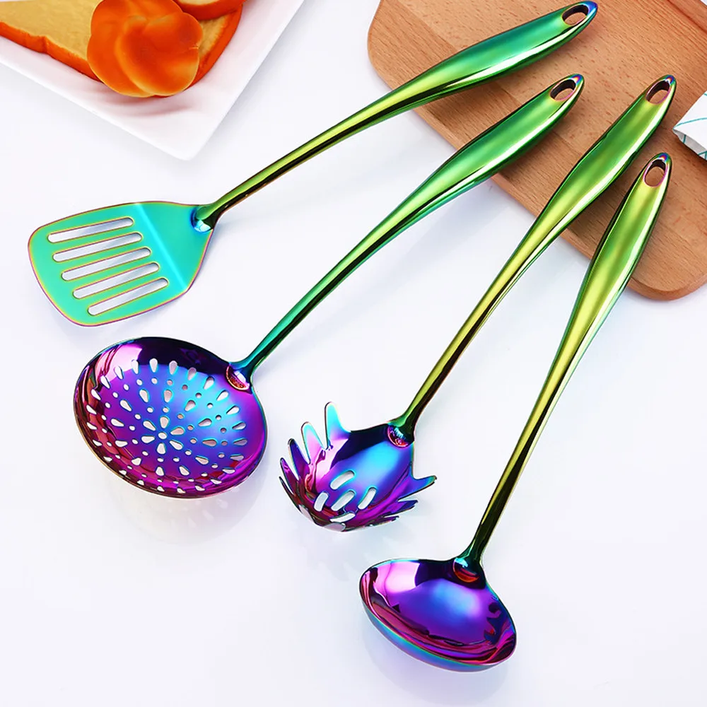 Colorful Cooking Utensil Serving Tools Spatula Spoon Stainless Steel Cooking Tool Anti-scalding Long Handle Kitchen Accessories
Colorful Cooking Utensil Serving Tools Spatula Spoon Stainless Steel Cooking Tool Anti-scalding Long Handle Kitchen Accessories