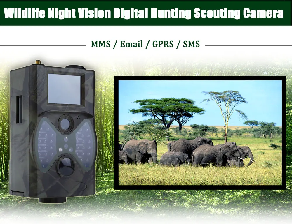 HC300M 12MP 940nm Night Vision Hunting Camera MMS Infrared Hunting Trail Camera Mms Gsm GPRS 2G Trap Game Camera Remote Control Sadoun.com