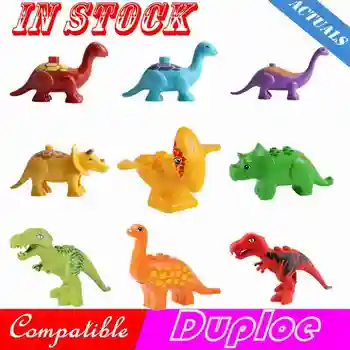 Creator Duplo Animal Jurassic Park Dinosaur World Tyrannosaurus Rex Pterosaurs Triceratops Models Blocks Toys Compatible Duploed
Creator Duplo Animal Jurassic Park Dinosaur World Tyrannosaurus Rex Pterosaurs Triceratops Models Blocks Toys Compatible Duploed