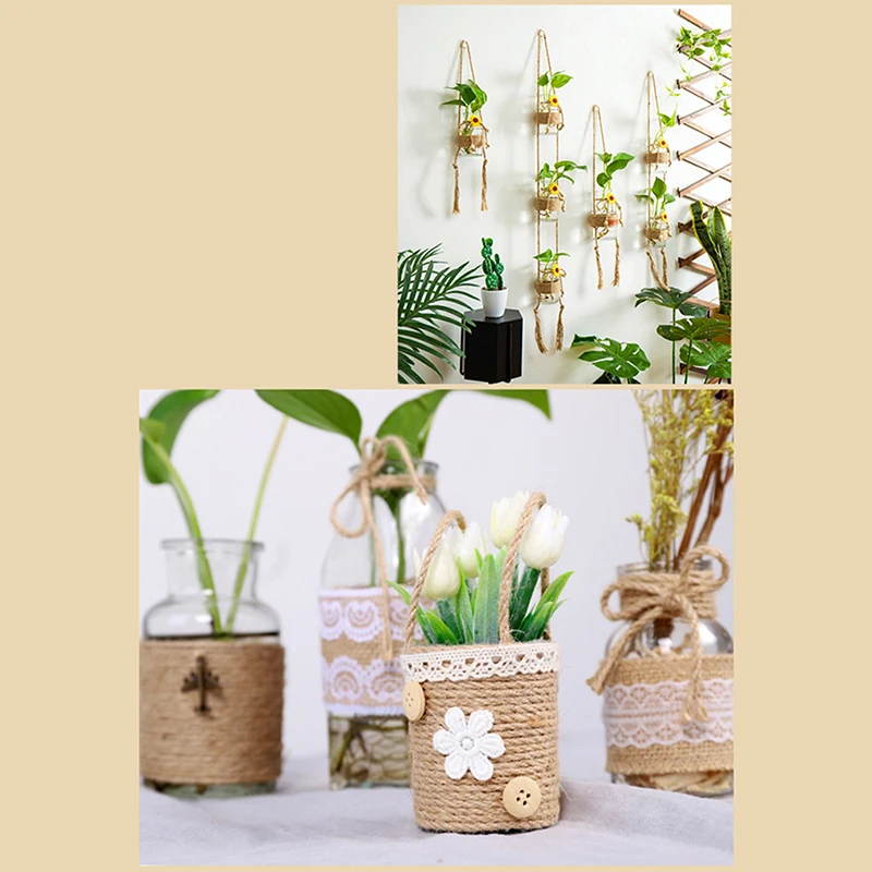970cm Length DIY Handmade Jute Cords Creative Natural Hemp Rope Double Color String Twine Festival Party Decor Hot Sale
970cm Length DIY Handmade Jute Cords Creative Natural Hemp Rope Double Color String Twine Festival Party Decor Hot Sale