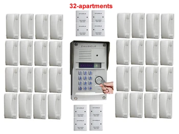 ZHUDELE Top quality Interphone home security audio door phone Metal case outdoor station passworde&ID card for 32-apartments
ZHUDELE Top quality Interphone home security audio door phone Metal case outdoor station passworde&ID card for 32-apartments