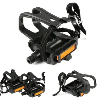 A Pair Of Cycle Bike Pedal Toe Clips Straps Set Universal For Mountain For Fixed Cog With Nylon Belt Accessories With Dog Mouth
A Pair Of Cycle Bike Pedal Toe Clips Straps Set Universal For Mountain For Fixed Cog With Nylon Belt Accessories With Dog Mouth