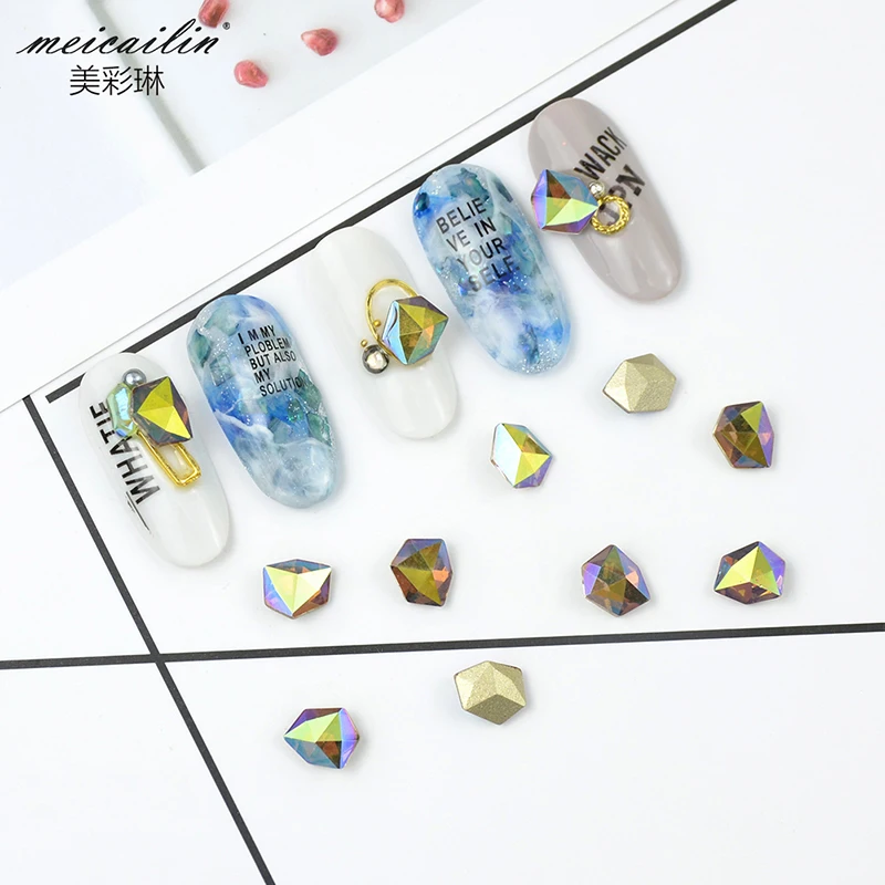 10Pcs AB Flat Back Crystal Shining Nails Rhinestones Multi-size Multi-styles 3D Glitter Gems DIY Manicure Nail Art Decoration
10Pcs AB Flat Back Crystal Shining Nails Rhinestones Multi-size Multi-styles 3D Glitter Gems DIY Manicure Nail Art Decoration